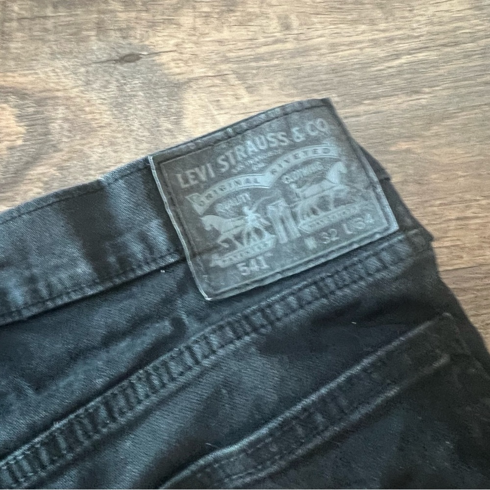 Levi's® Mens 541 Athletic Taper Flex Black Jeans 32 x 34